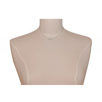 925 zilveren halsketting met engelenvleugel en strassteentjes