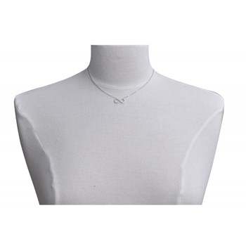 Oneindig gerhodineerd 925 zilveren ketting