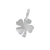 Pendentif Argent 925 Rhodié Mini Trèfle - vue V1