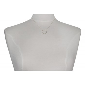 Gold-plated Circle necklace