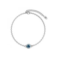 Bracelet Birth Stone  - Argenté et Bleu