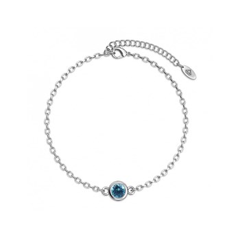 Birth Stone Bracelet - Silver and Blue