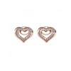 Boucles d'oreilles Zeal - Or Rosé et Cristal - vue V2