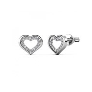 Boucles d'oreilles Zeal - Argenté et Cristal