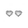 Boucles d'oreilles Zeal - Argenté et Cristal - vue V2