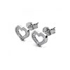 Boucles d'oreilles Zeal - Argenté et Cristal - vue V3