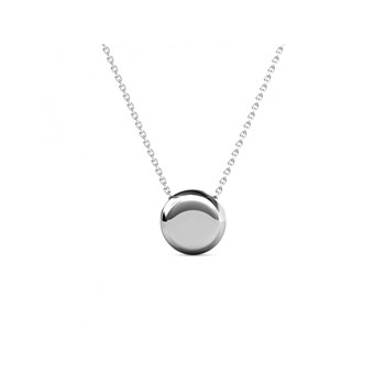 Moon Pendant - Silver and Crystal