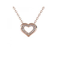 Collier Zeal - Or Rosé et Cristal