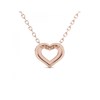 Collier Zeal - Or Rosé et Cristal - vue V4