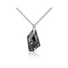 Pendentif Silver Night - Argenté et Noir - vue V1