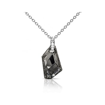 Pendentif Silver Night - Argenté et Noir