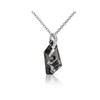 Pendentif Silver Night - Argenté et Noir - vue V2