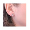 Boucles d'oreilles Cushy - Argenté et Cristal - vue V2