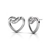 Boucles d'oreilles Angel  - Argenté et Cristal - vue V1