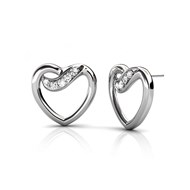 Boucles d'oreilles Angel  - Argenté et Cristal