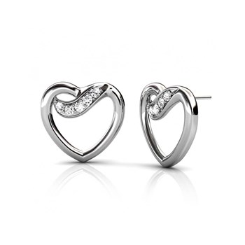 Engel Oorbellen - Zilver en Kristal