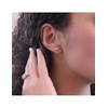 Boucles d'oreilles Simply Love - Argenté et Cristal - vue V2