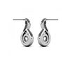 Boucles d'oreilles Wavvy - Argenté et Cristal - vue V4