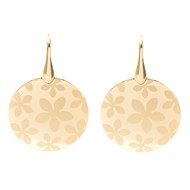 Boucles d'oreilles argent forme ronde doré