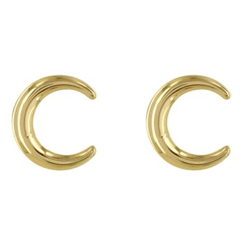 Vergulde Halve Maan Oorbellen