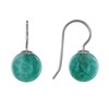 Boucles d'Oreilles Argent Billes d'Amazonite - vue V1