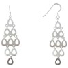 Boucles d'Oreilles Argent Cascade Aquatique - vue V1