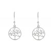 Boucles d'Oreilles Argent 925 Rhodié Arbre de Vie - vue V3