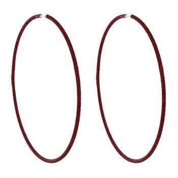 Boucles d'Oreilles Argent 925 Très Grandes Créoles Paillettes - Classics