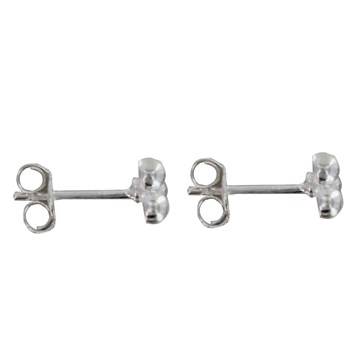 925 Sterling Zilveren Oorbellen Drie Parelchips