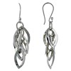 Boucles d'Oreilles Argent 925 Grappe de Petits Ovals - vue V1
