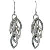 Boucles d'Oreilles Argent 925 Grappe de Petits Ovals - vue V2