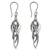 Boucles d'Oreilles Argent 925 Grappe de Petits Ovals - vue V3