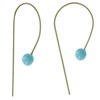 Boucles d'Oreilles Laiton Perle de Verre - Classics - vue V1