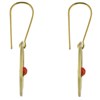 Boucles d'Oreilles Laiton Ronde Allumette - Classics - vue V3