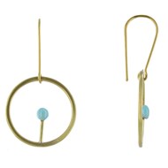 Boucles d'Oreilles Laiton Ronde Allumette - Classics