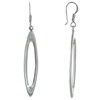 Boucles d'Oreilles Argent 925 Ovales Ajourés - vue V1