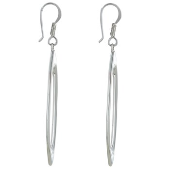 Boucles d'Oreilles Argent 925 Ovales Ajourés