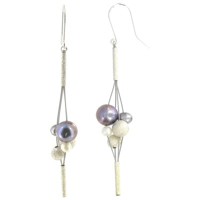 LES POULETTES BIJOUX - Gioco Argento 925 Piume Collana e