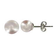 Boucles d'Oreilles Clou Argent et Perles de Culture 6.5-7 mm - Classics