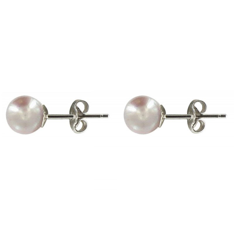 Boucles d'Oreilles Clou Argent et Perles de Culture 6.5-7 mm - Classics - vue 3