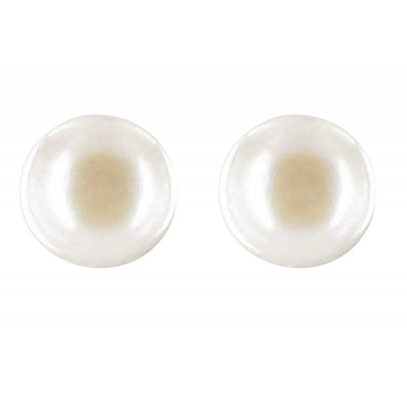 Boucles d'Oreilles Clou Argent et Perles de Culture 6.5-7 mm - Classics - vue 2