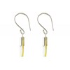 Boucles d'Oreilles Argent 925 et Carré de Nacre - vue V3