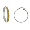 Boucles d'Oreilles Argent 925 Créoles Paillettes - Classics - vue V1