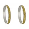 Boucles d'Oreilles Argent 925 Créoles Paillettes - Classics - vue V2