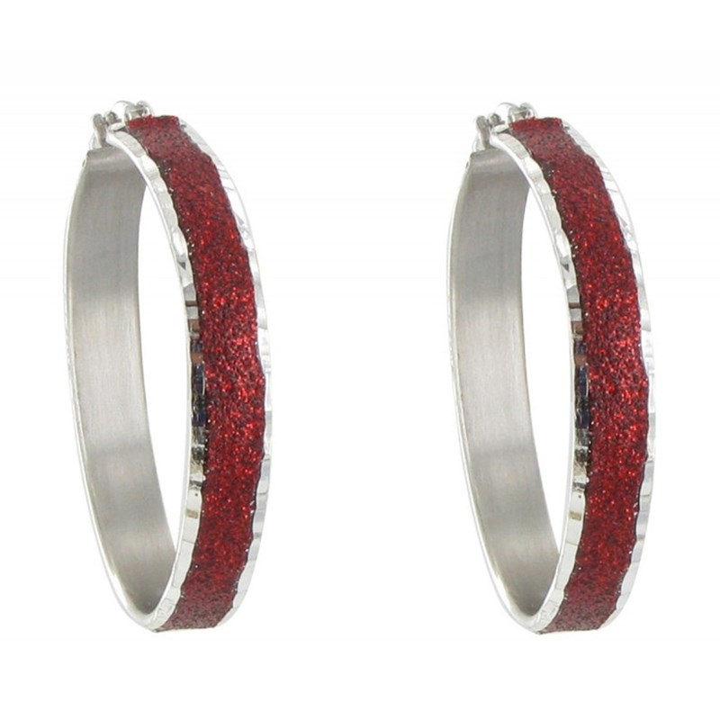 Boucles d'Oreilles Argent 925 Créoles Paillettes - Classics - vue 2