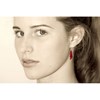 Boucles d'Oreilles Flamme en Tagua - Classics - vue V4
