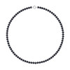 Collier Rang de Perles de Culture d'Eau Douce - Black Tahiti  - Or Jaune - vue V1