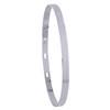 Bracelet Argent 925 Rhodié Jonc Plat Fermeture Crochet - vue V1