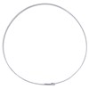 Bracelet Argent 925 Rhodié Jonc Plat Fermeture Crochet - vue V2