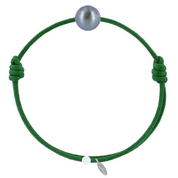 Bracelet La Perle de Culture Noire des Poulettes - Classics - Vert